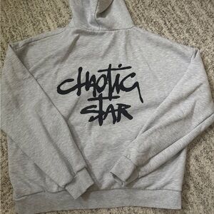 Chaotic Star Gray Women's Hoodie